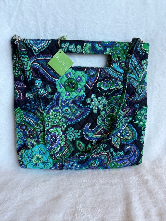 Vera Bradley Handbags - Vera Bradley Holiday Tote  retired "Blue Rhapsody" new with tags